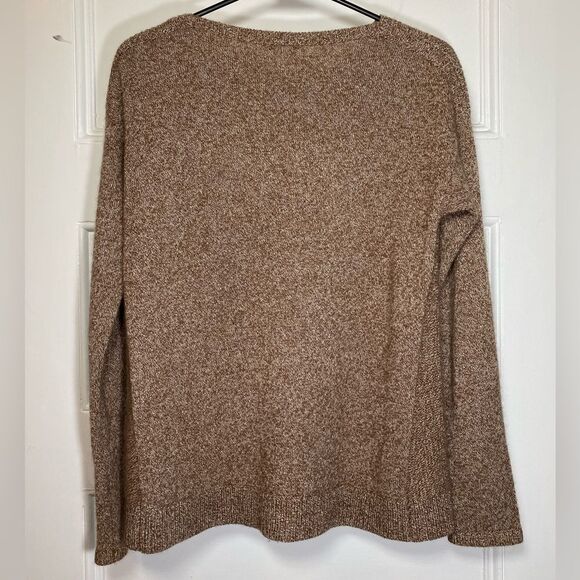 J. McLaughlin | Cashmere Crewneck Knit Sweater in Heathered Brown Size XS - Picture 8 of 11